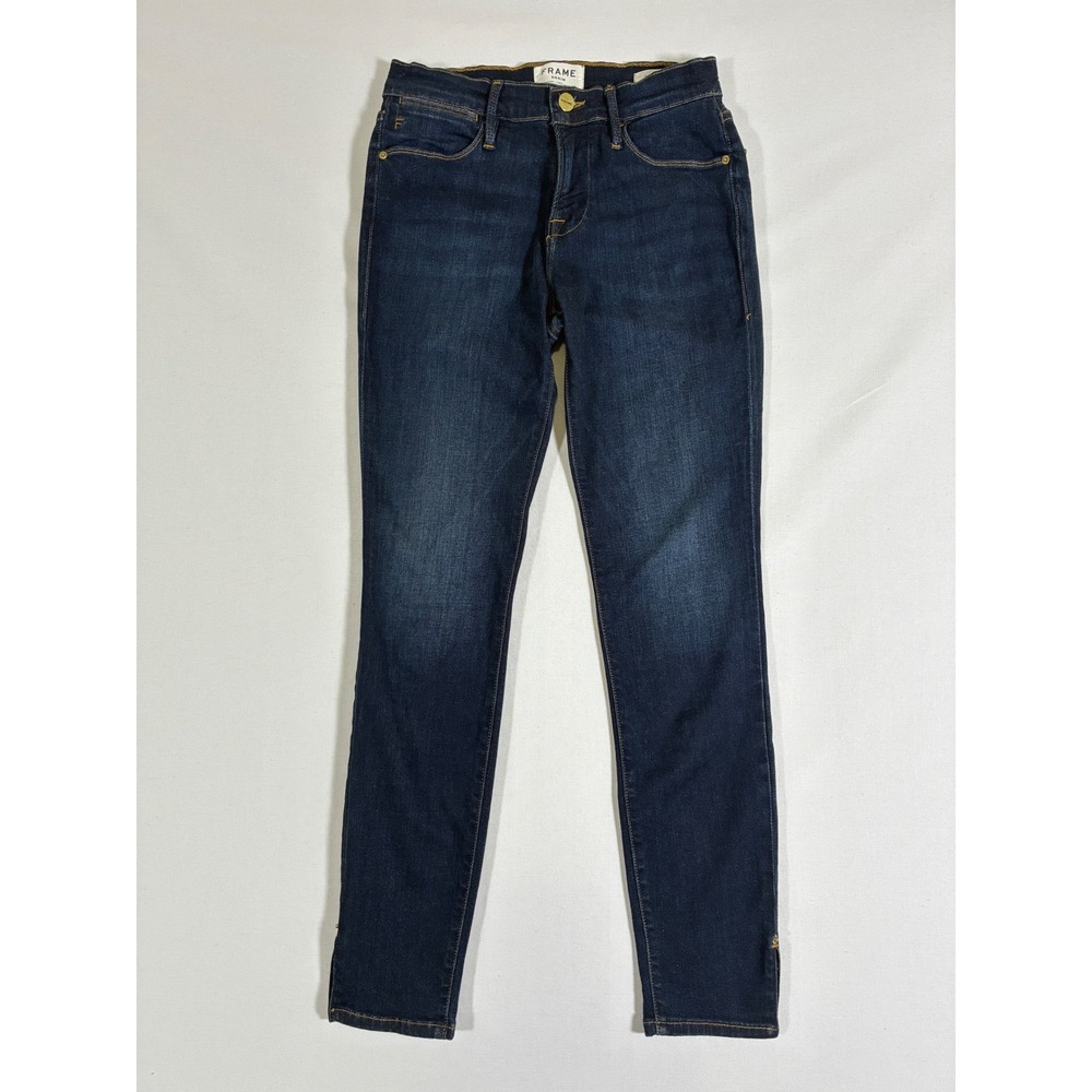 Frame Le High Skinny Jeans Wythe Dark Wash High Rise Size 26 LHSKSV184